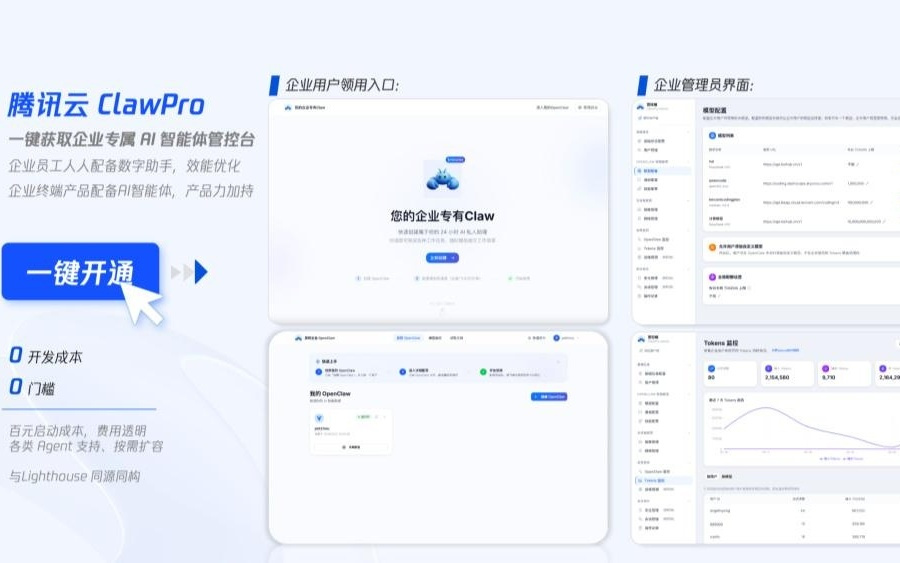 腾讯云ClawPro发布，宣称企业版龙虾最快10分钟上线