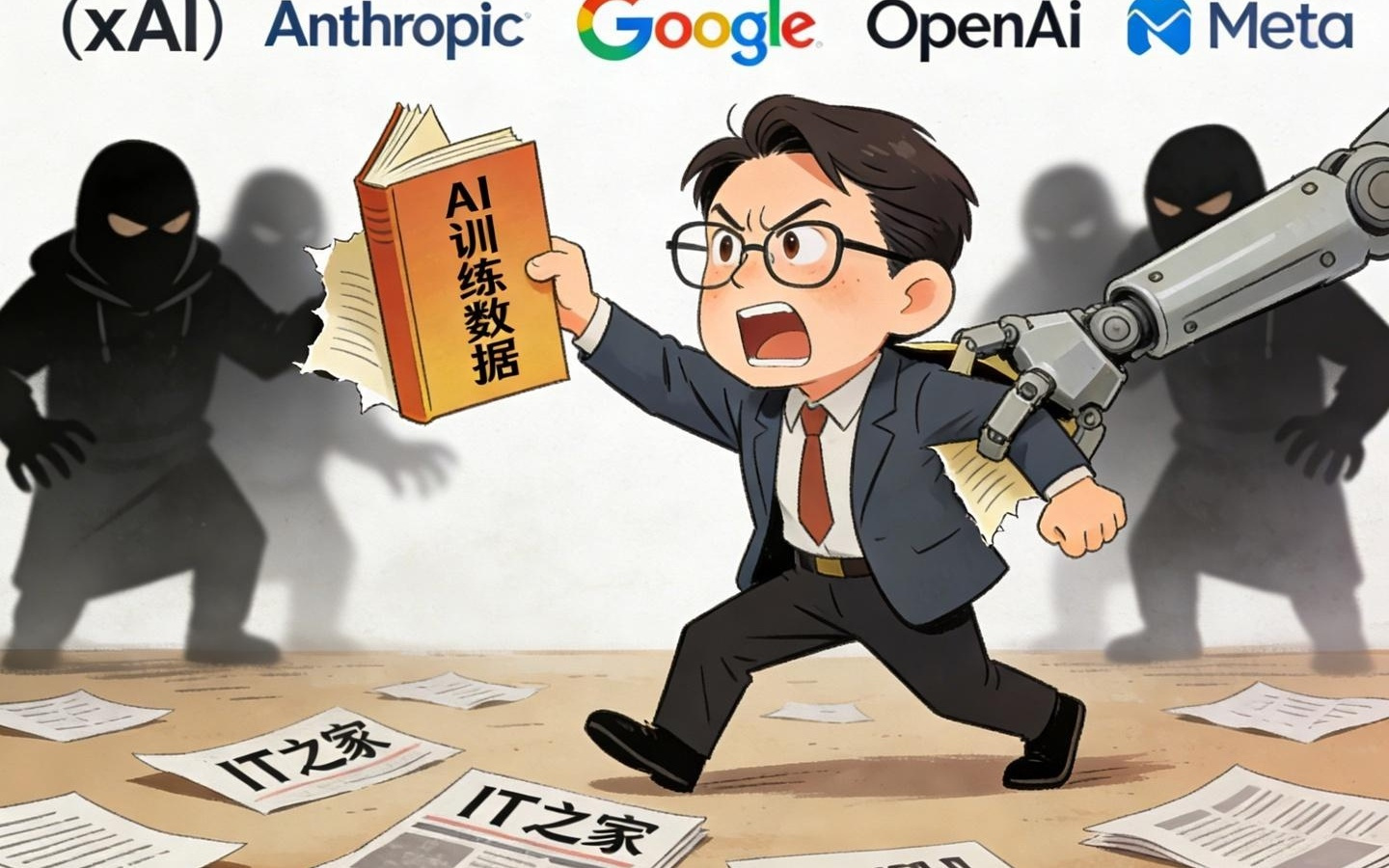 AI训练惹官司，作家集体维权