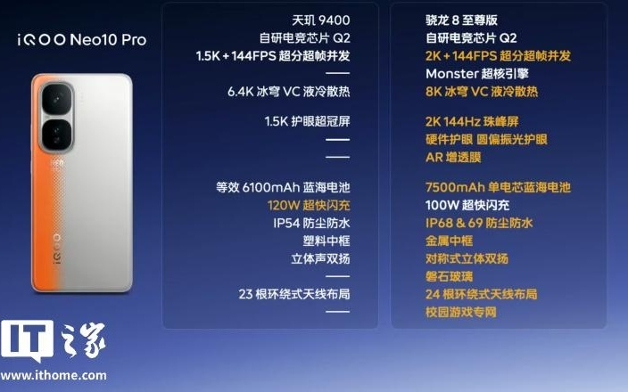 iQOO Neo11 手机发布，骁龙 8 至尊版 + 6.82 英寸 2K 屏