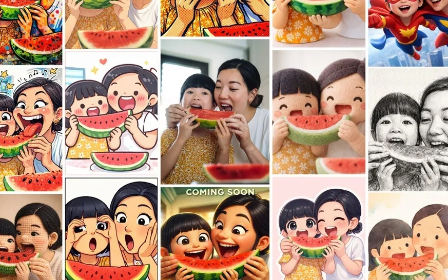 微软OneDrive新增AI修图：主体零失真，照片秒变动漫等风格