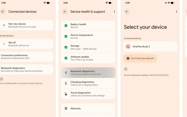 谷歌Pixel系列手机新增蓝牙诊断工具,可尝试改善连接质量