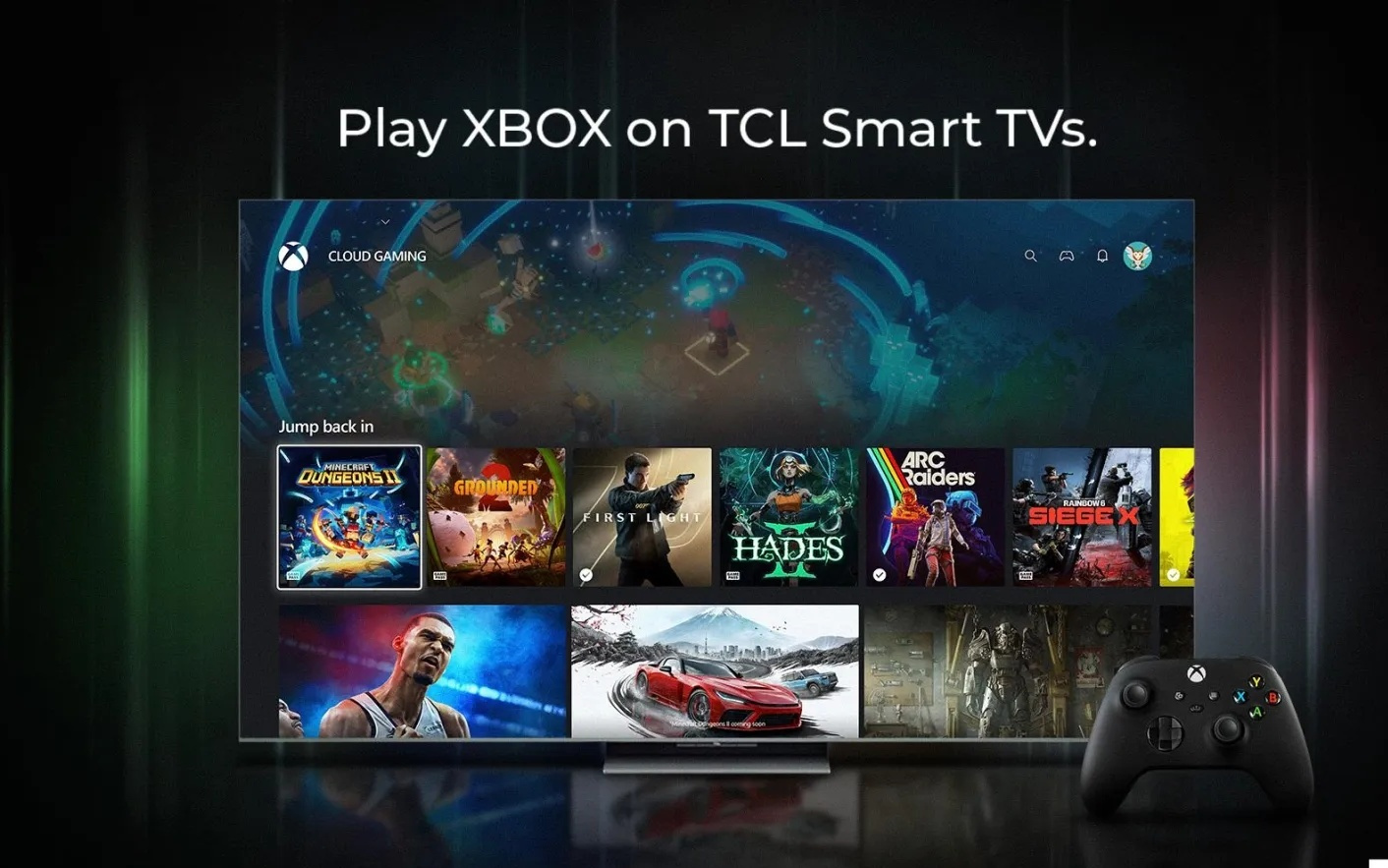 微软与TCL达成合作，电视将变身XBOX“云游戏机”