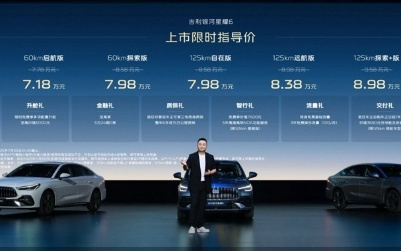 限时售价6.88万元起，吉利银河星耀6上市