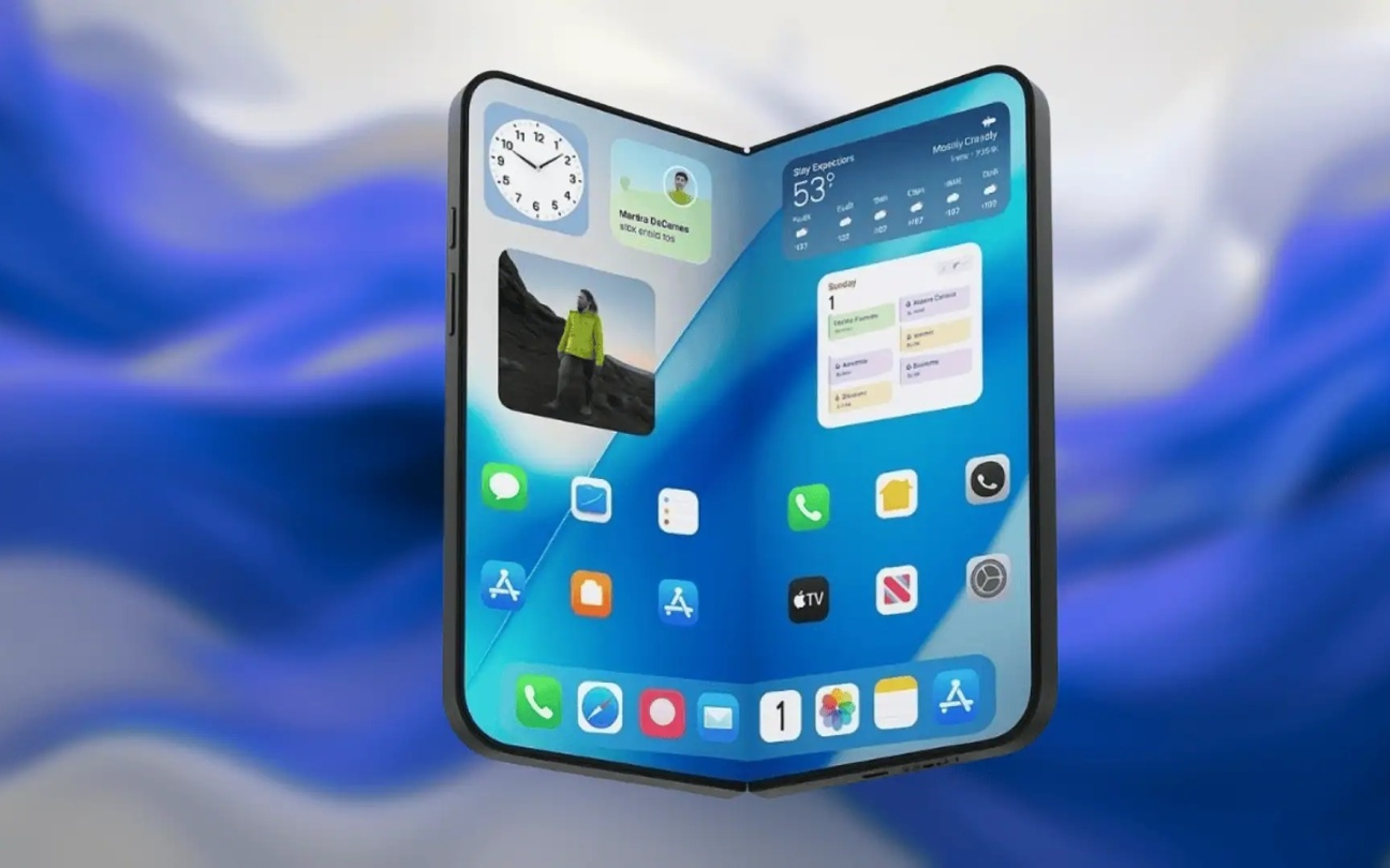 苹果首款阔折叠手机双层玻璃设计,折痕控制有妙招?
