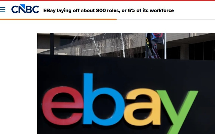 eBay宣布削减800个岗位，一边“瘦身”一边加码AI与收购