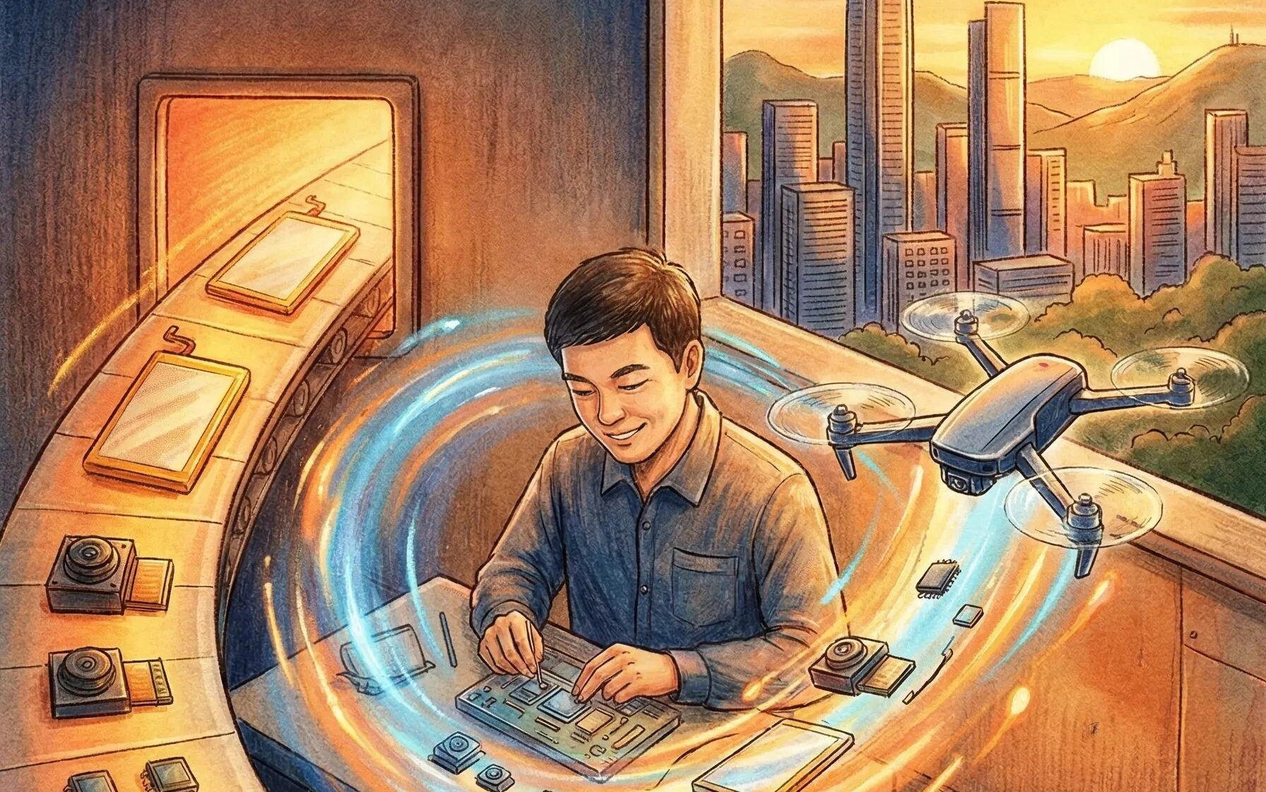 消费电子产业链：中国无人机崛起的真正引擎