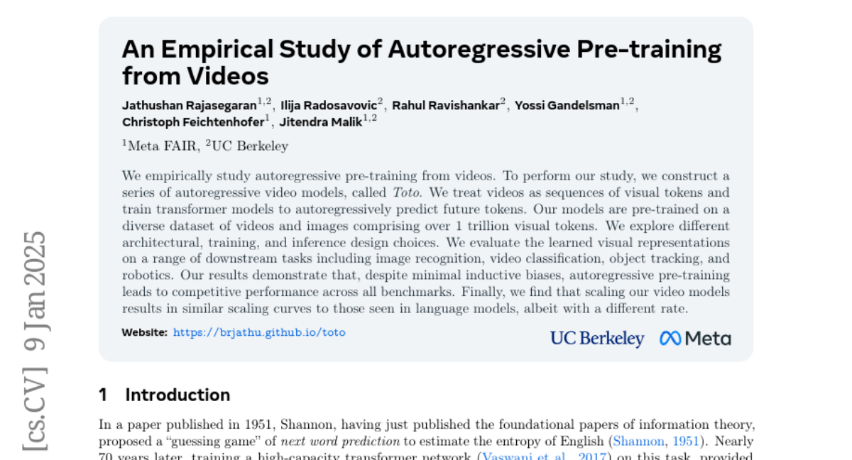 Meta与UC Berkeley突破：AI实现人类式视频理解