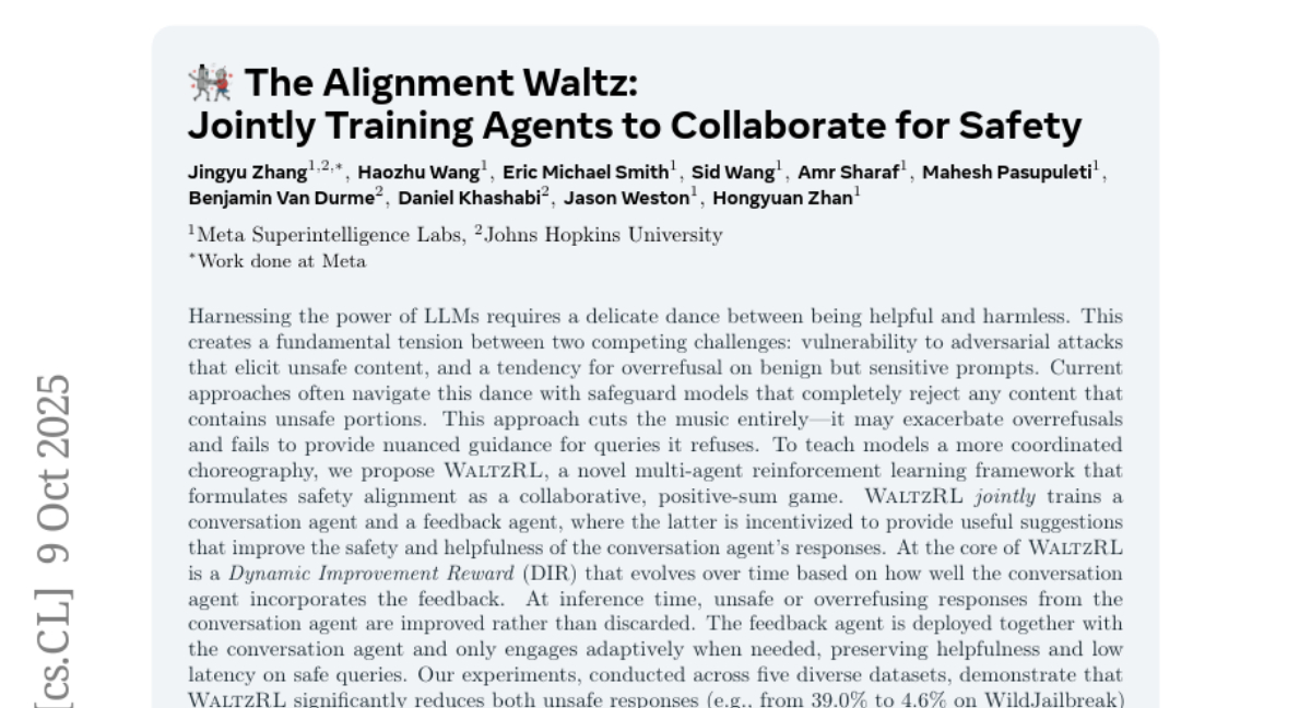 Meta与约翰霍普金斯大学突破：AI实现安全与实用性平衡
