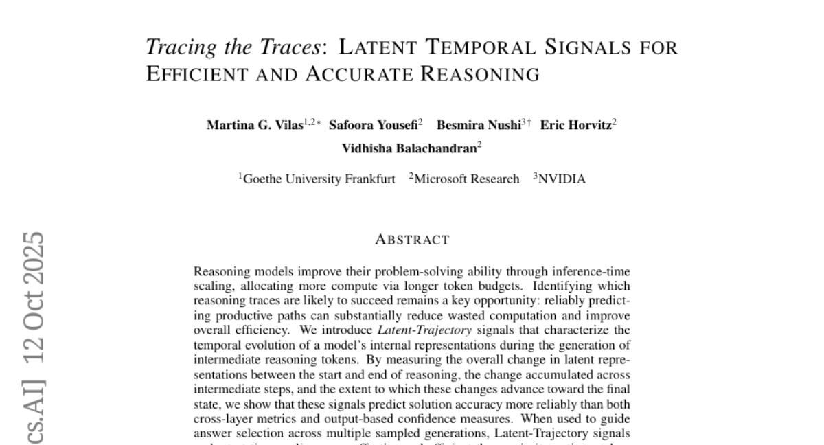 微软研究院发现AI推理过程的内在"轨迹密码"