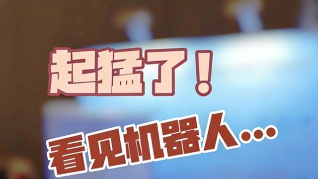起猛了！看见机器人……