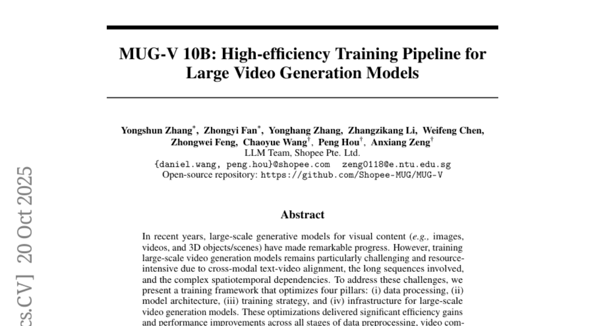 Shopee团队打造10亿参数视频生成模型：让AI制作商品视频更高效