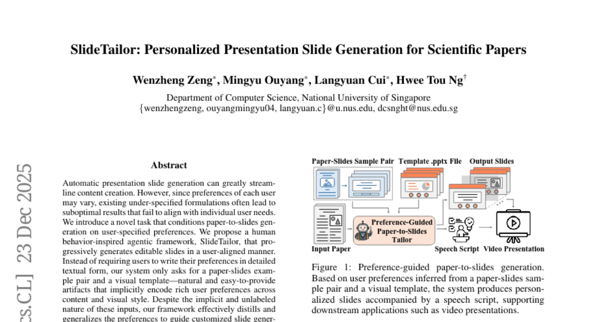 新加坡国大开创幻灯片生成新时代：让AI秒懂你的展示风格偏好
