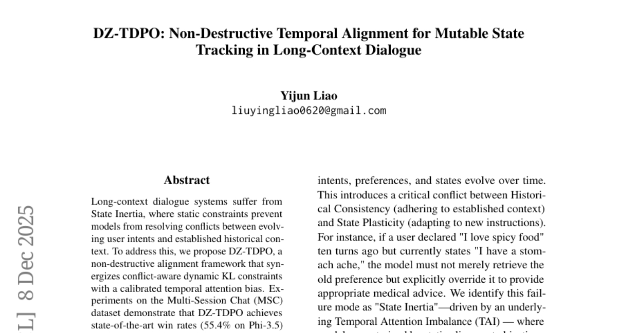 Anthropic推出DZ-TDPO，让AI记住新想法而不忘记过去