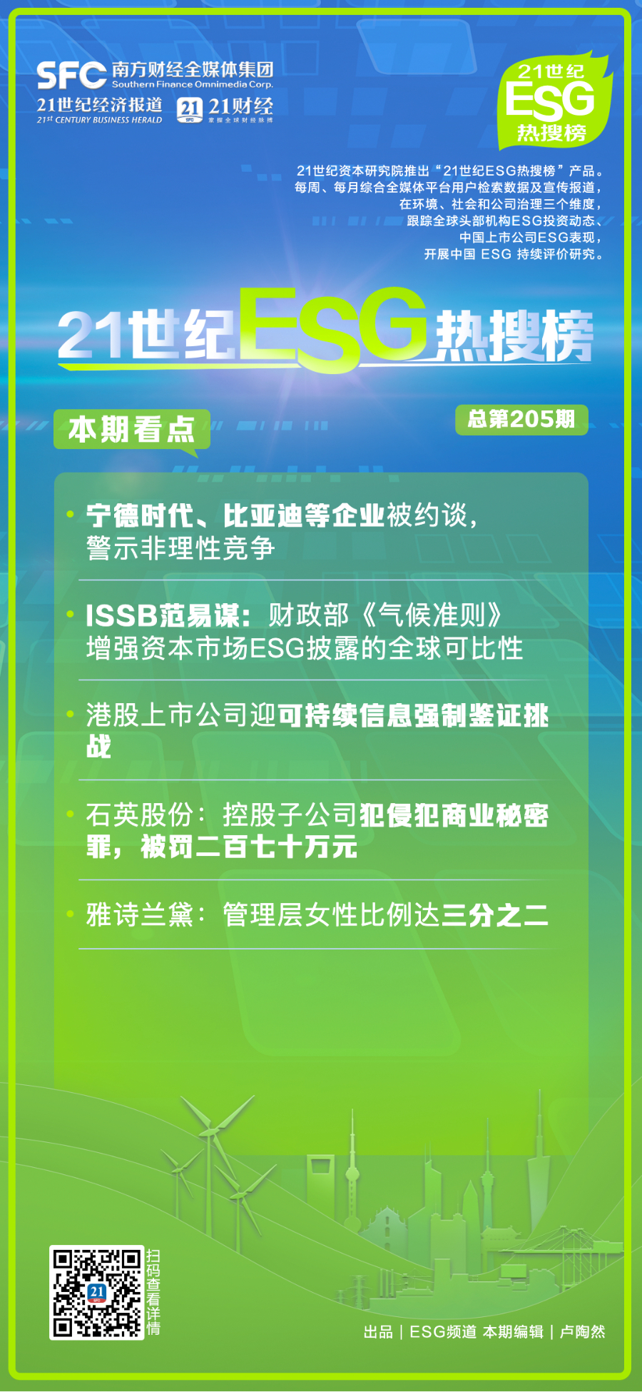 宁德时代、比亚迪等企业被约谈,警示非理性竞争|ESG热搜榜