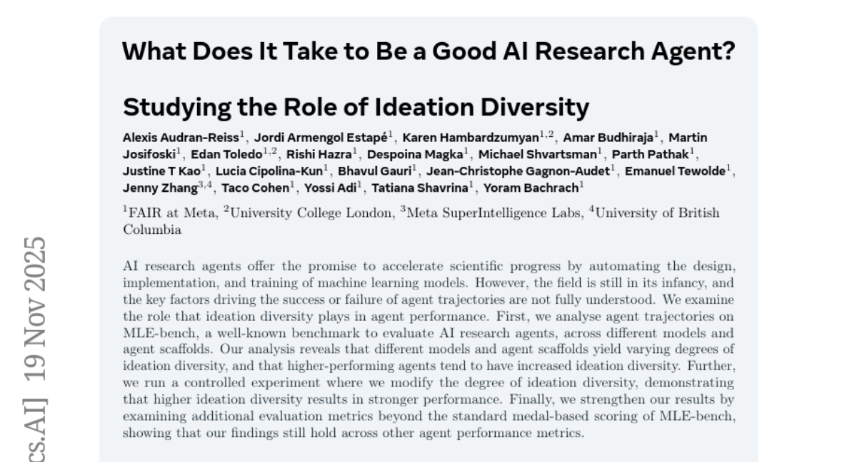Meta团队首次发现：AI研究助手的成功竟然靠"不断试错"？