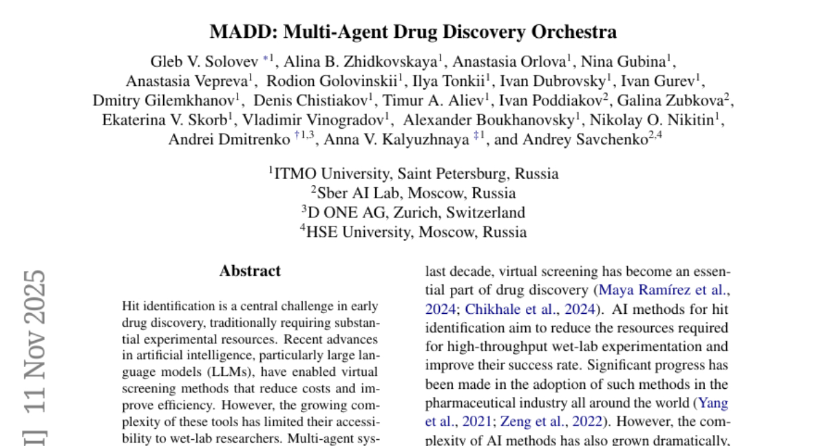 ITMO大学震撼推出AI药物设计"管弦乐团"