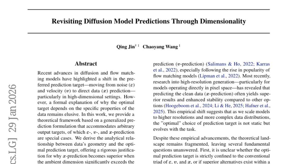 独立研究者破解扩散模型的最佳预测目标之谜
