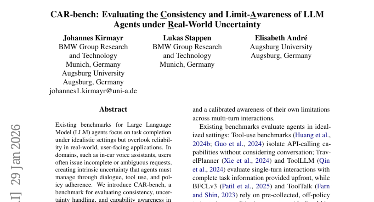 BMW Group与奥格斯堡大学联手推出CAR-bench