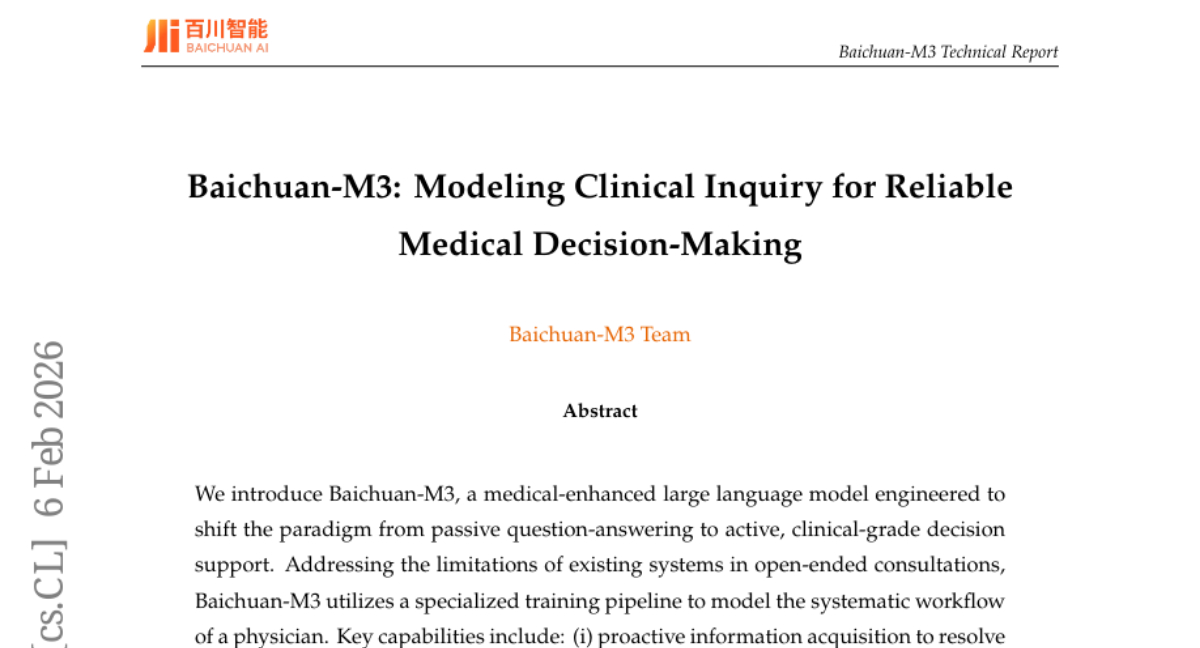 百川智能重磅推出M3医疗大模型：让AI医生真正"学会看病"