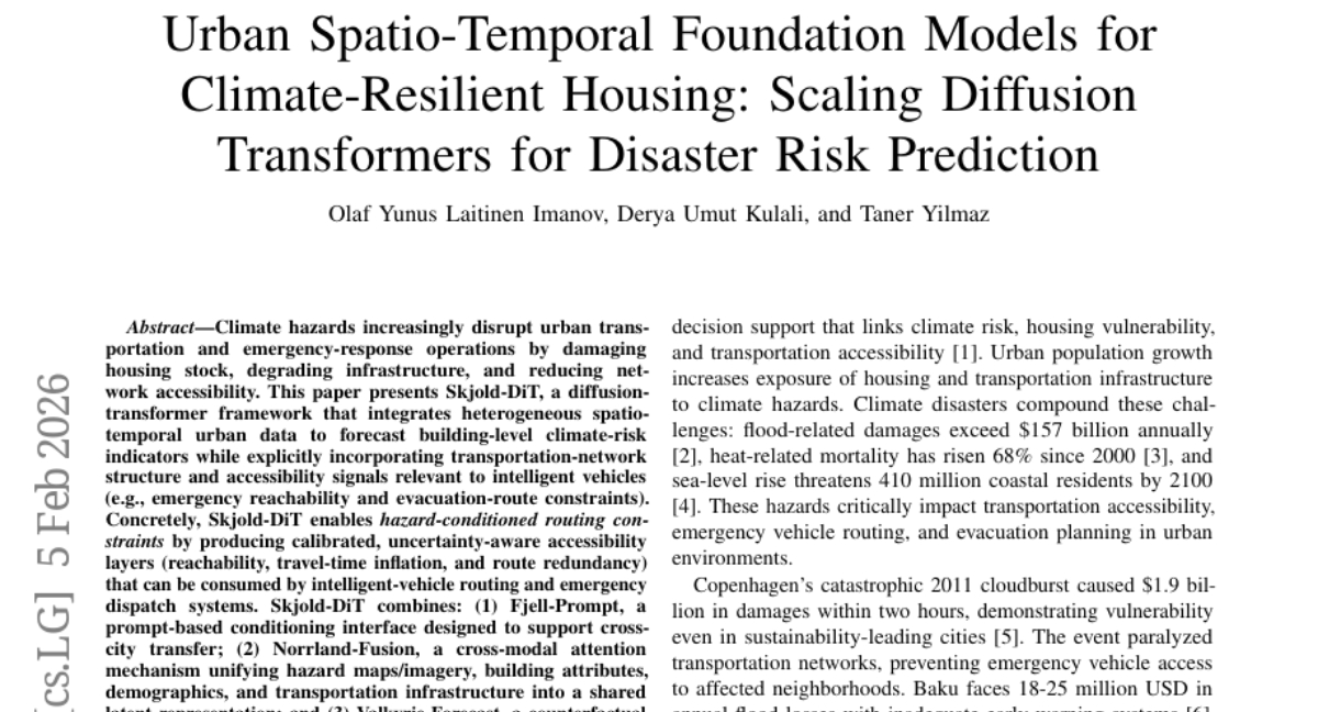 丹麦技术大学用AI预测城市洪水：拯救智能汽车的最后一公里困境