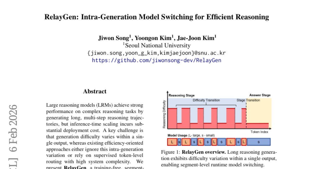 首尔大学突破：AI推理“接力棒”策略实现高效智能协同