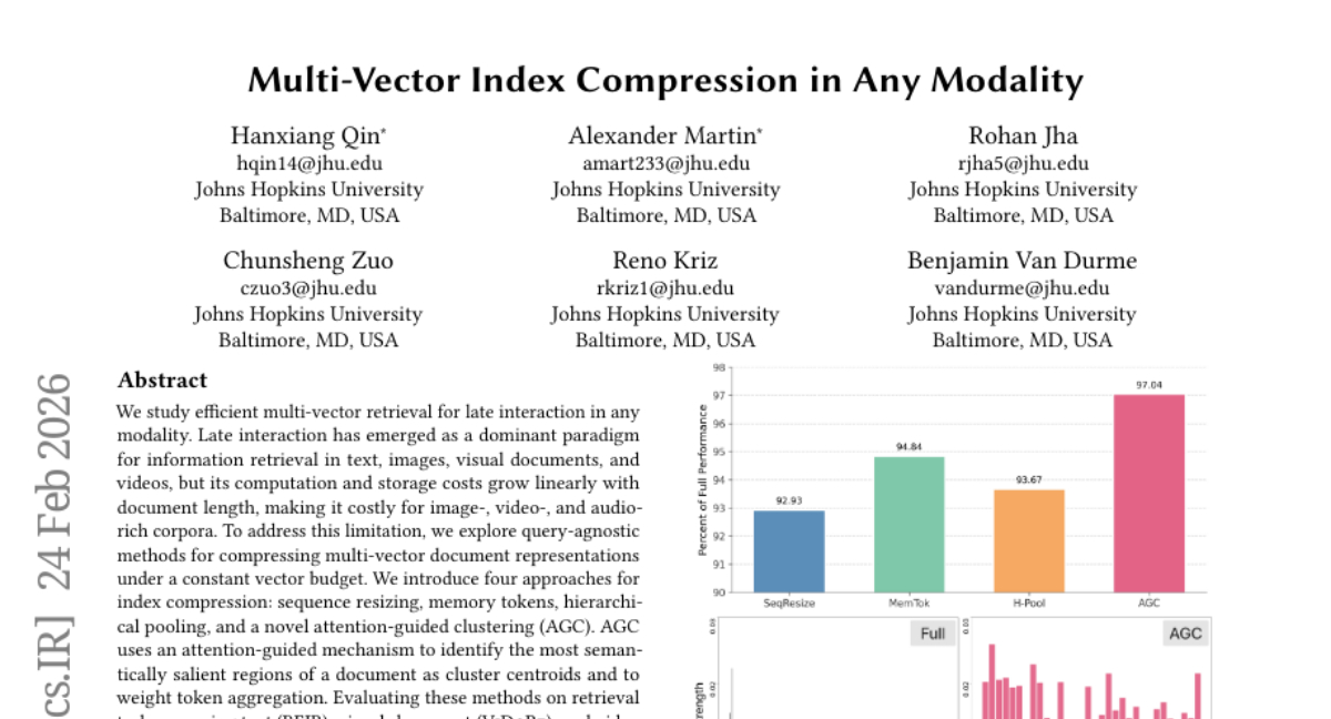 约翰霍普金斯大学突破：多模态检索实现任意模态向量压缩