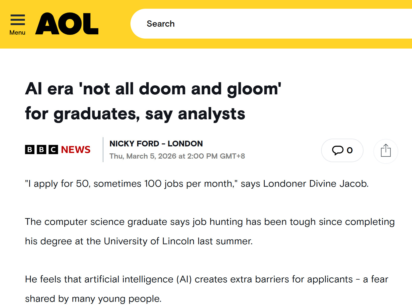 麦肯锡：善用AI的毕业生更受就业市场青睐