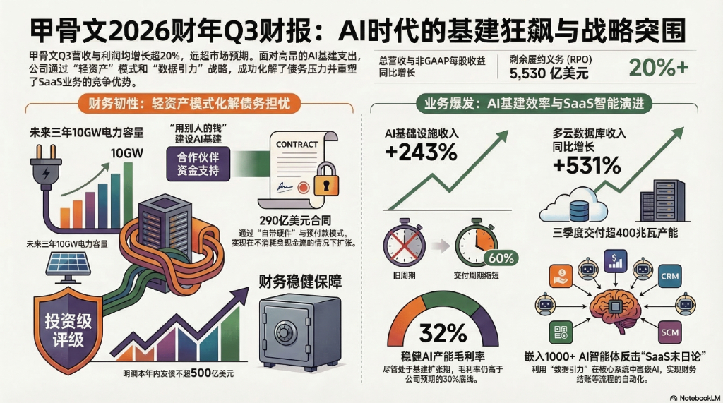 甲骨文电话会：签下290亿美元大单，AI基建“不消耗自身现金流”，“我们才是SaaS的颠覆者”