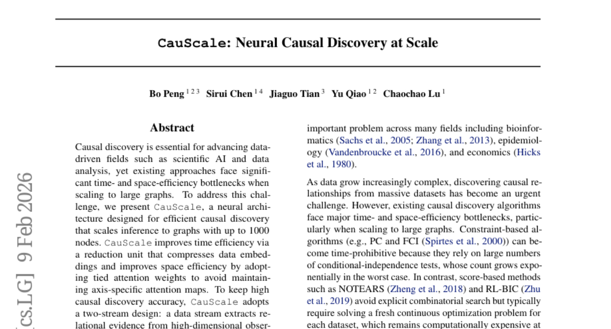 上海AI实验室：革命性神经网络架构让千节点因果图发现变成可能