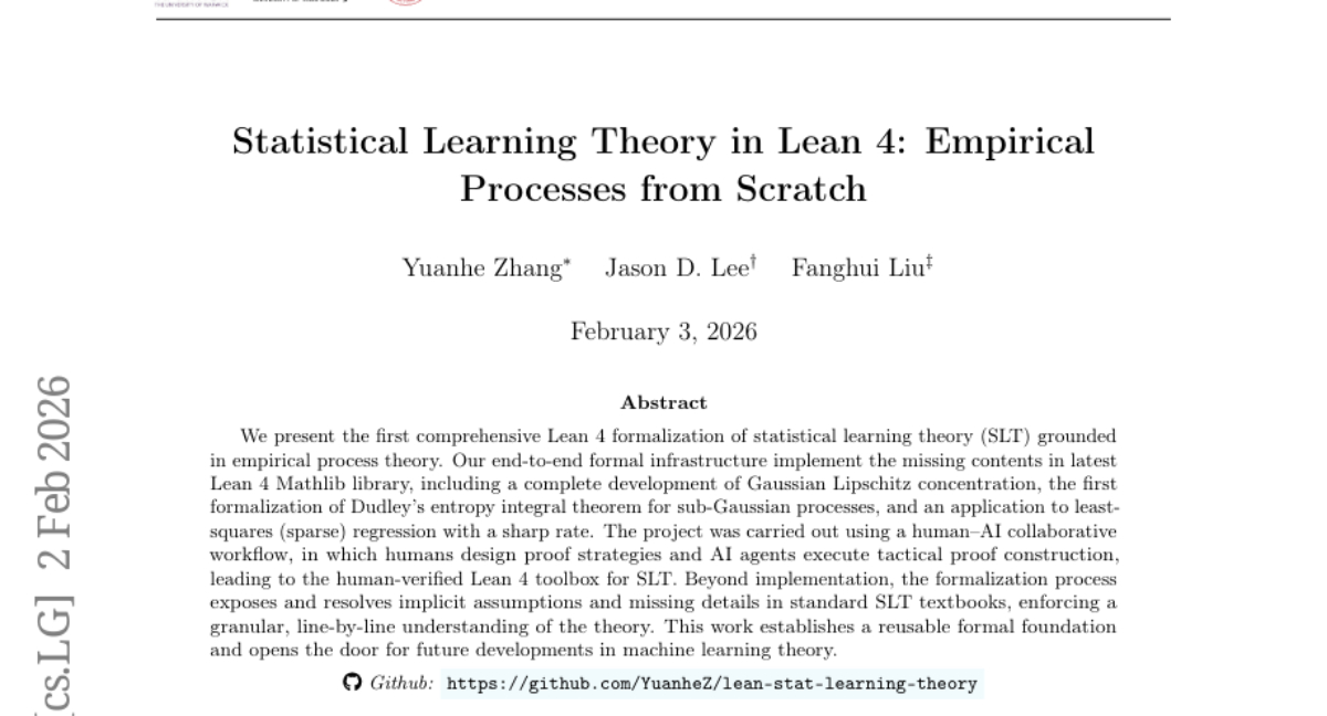 华威大学首次实现机器学习理论的全自动验证