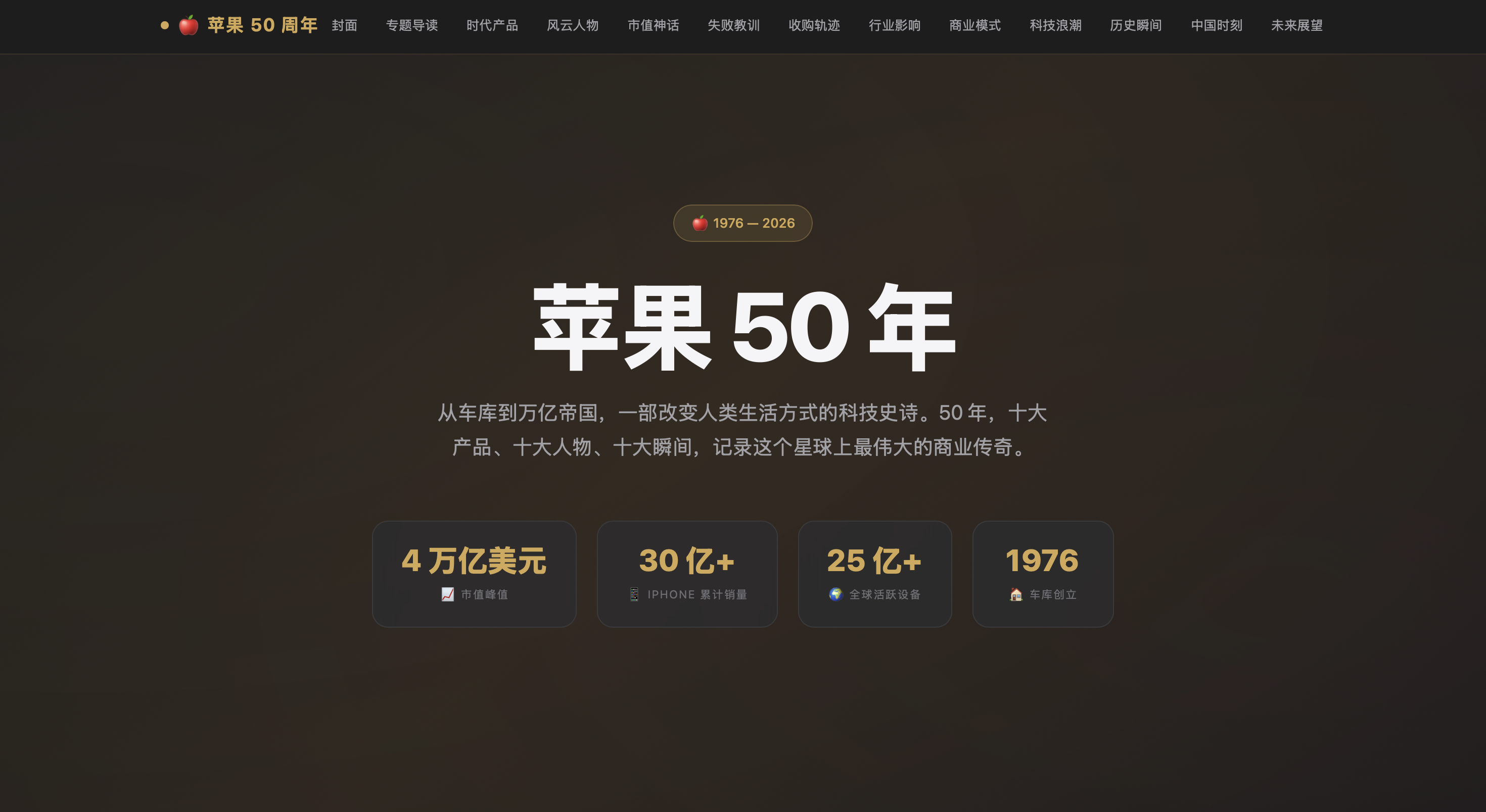 10篇深度、1个专题页,雷科技用AI发布了全球首个苹果50年专题