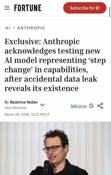 Anthropic最强模型曝光，性能实现“代际跃迁”，全面碾压Opus！