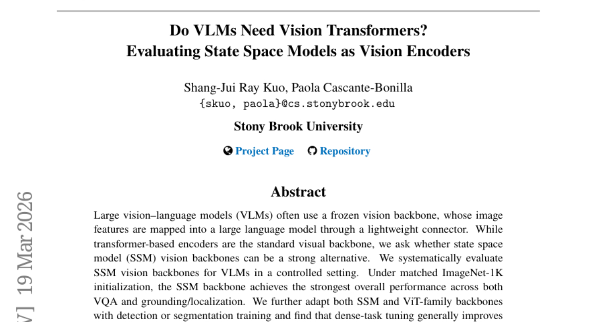 石溪大学：状态空间模型挑战Transformer视觉语言领域主导地位