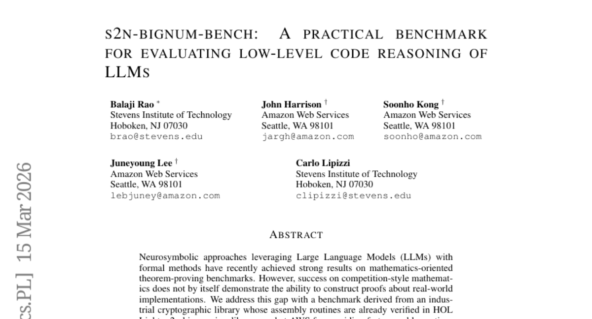 史蒂文斯理工学院等联手打造:工业级加密汇编代码验证基准测试集