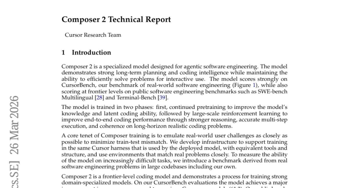 Cursor Composer 2:AI实现自动推理与环境交互重塑软件开发突破