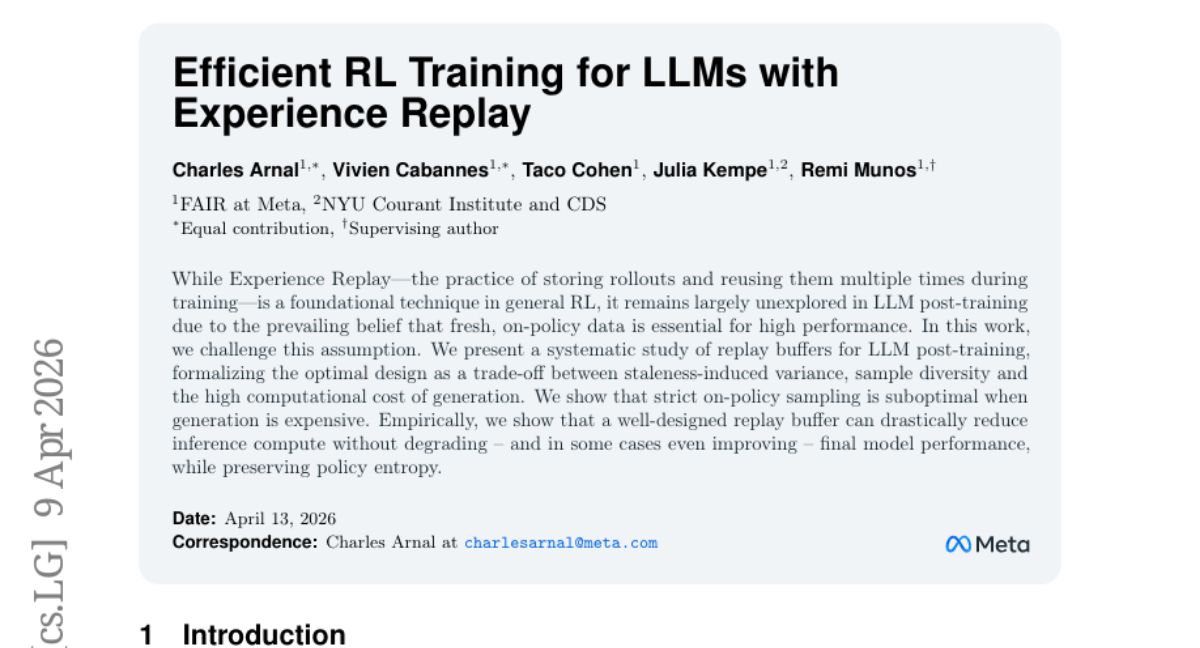 为何让AI"反复琢磨"旧数据，训练效率反而暴涨40%？