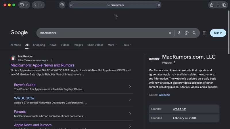 macOS 27 Golden Gate 为 Mac 电脑新增了下拉刷新功能