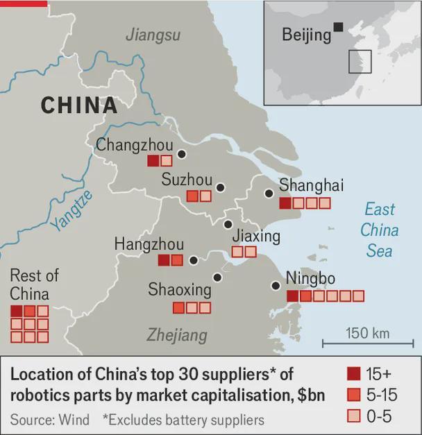 马斯克要造百万台机器人,经济学人说关键在宁波
