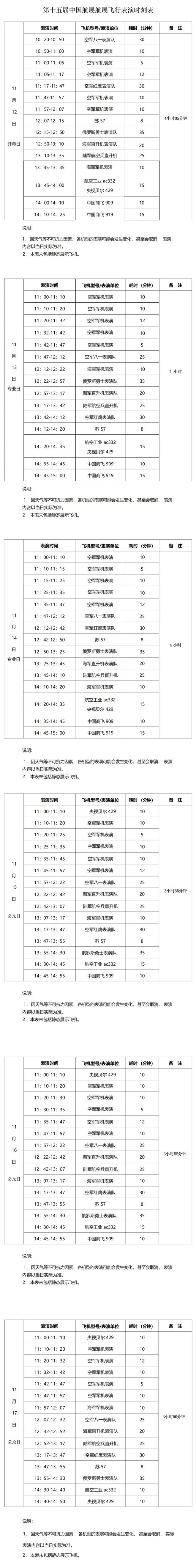 殲-35A首秀！收好這份時刻表