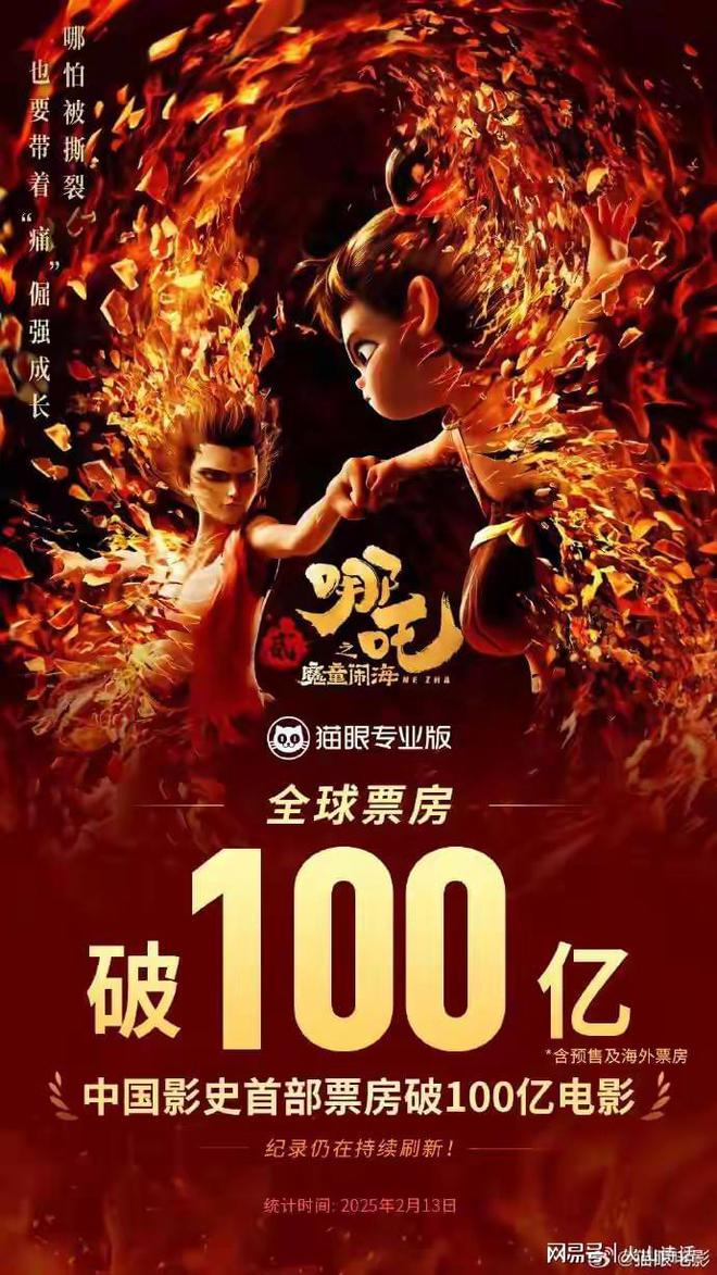 網(wang)友(you)：熱(re)淚盈眶(kuang)！哪(na)吒(zha)2爲(wei)啥急慌慌(huang)地破(po)100億(yi)，原(yuan)來(lai)昰爲上新聞聯(lian)播(bo)
