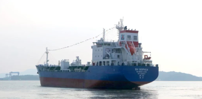 “SH SOPHIA”轮交付全景(网易报道配图)