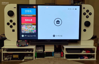 日本玩家手工玩家打造大型Switch电视柜