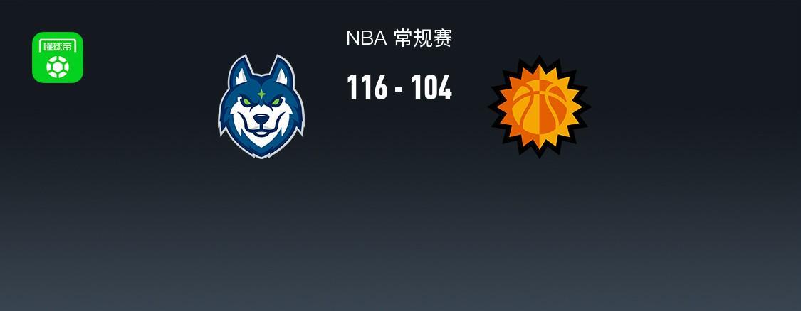 NBA战报：森林狼116-104力克太阳，兰德尔海兰德双星闪耀